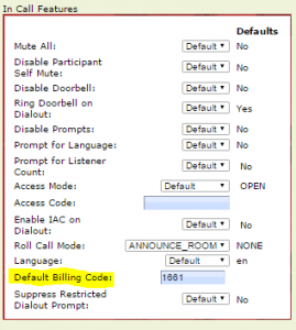 OAM Billing Code better conference call billing management