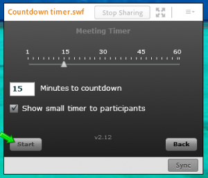 webinar checklist timer