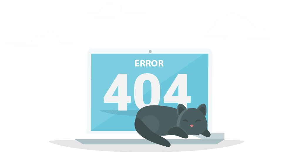 meetingone 404 redirect page image cat sitting on computer