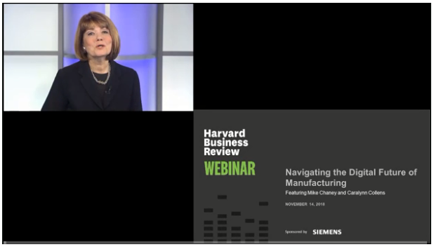 HBR webinar title with a strong action verb