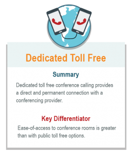 dedicated toll free conference calling