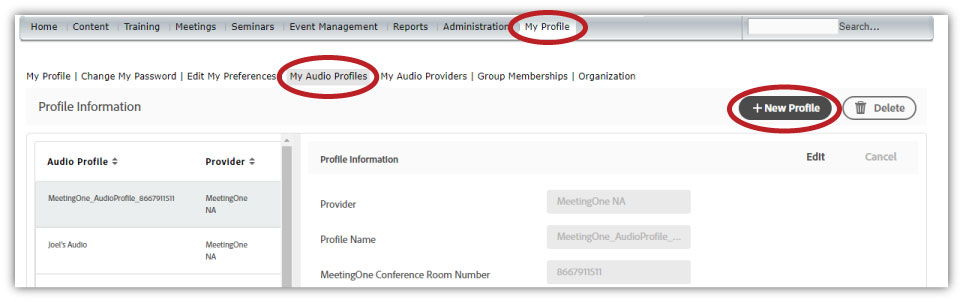 integrate audio in adobe connect