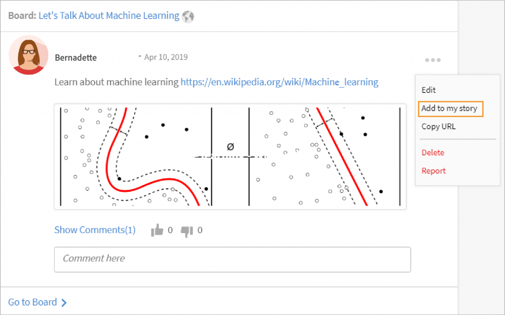 Captivate Prime discussion board - ideal for the adult learner experience