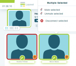 Enhanced muting options in your online meeting