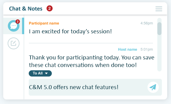 Chat during your online meeting